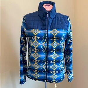 Ariat Blue Patterned Women's Fleece Jacket
